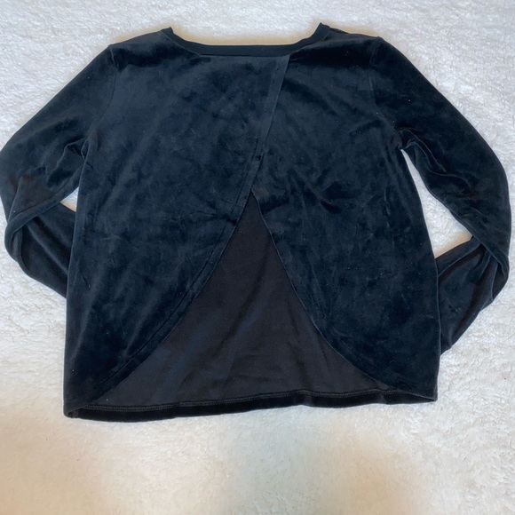 VS Velour Sweatshirt with a Open Black - Picture 7 of 7
